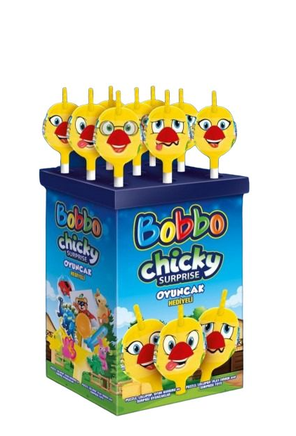 BOBBO CHİCKY SURPRISE TOY WITH GIFT 10 GR*40