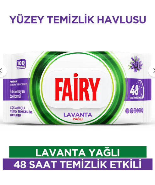 FAİRY 100 LÜ YÜZEY HAVLU LAVANTA*12