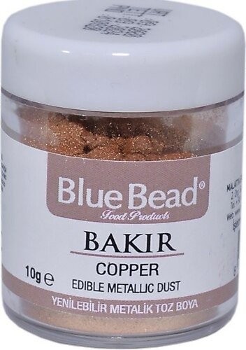 BLUE BEAD 10 GR POUDRE MÉTALLIQUE COMESTIBLE CUIVRE*40