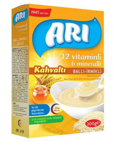 ARIMAMA 200 GR RICE FLOUR WITH HONEY AND SEMILA*12