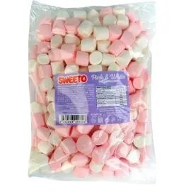 SWEETO MARSHMALLOW PEMBE BEYAZ 1 KG*6