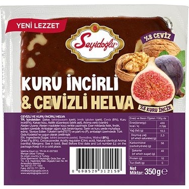 SEYİDOĞLU 350 GR DRIED FIG-WALNUT HALVA*12