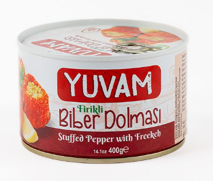 YUVAM 400 GR STUFFED PEPPERS WITH FRIKES*12
