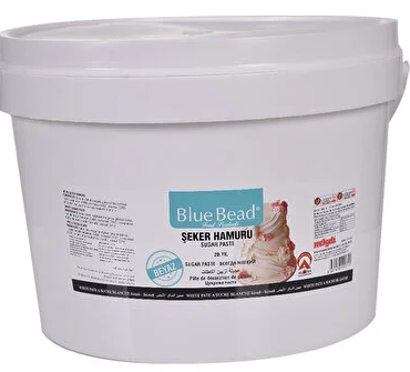 BLUE BEAD 1 KG SUGAR DOUGH WHITE CHOCOLATE *12