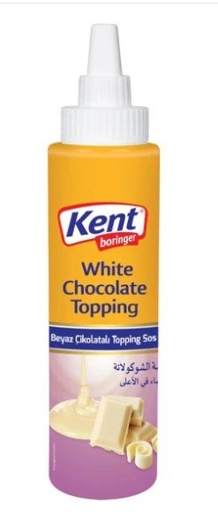 K.BORINGER 300 GR TOPPING SAUCE WHITE CHOCOLATE CYLINDER*12