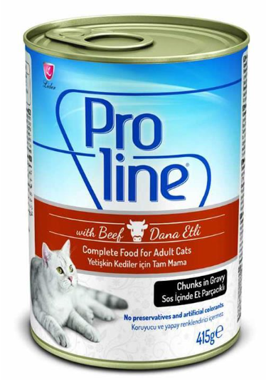 PROLINE CHAT 400 GR CONC. STEAK EN SAUCE *12