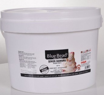 BLUE BEAD 1 KG SUGAR DOUGH DARK CHOCOLATE *12