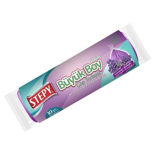 STEPY GARBAGE BAG TIED DRAWERS LARGE LAVENDER*25