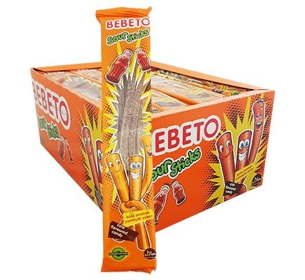 BEBETO 30 GR SOUR STİCKS KOLA ŞEKER*24