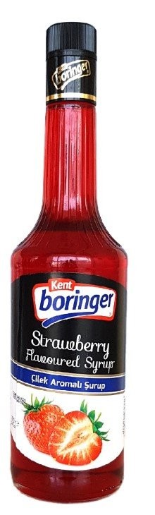 K.BORINGER 700 ML SYRUP WITH STRAWBERRY FLAVORED*6