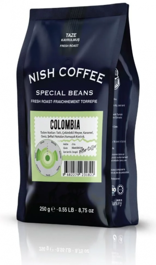 NISH COFFEE FİLTRE 250 GR COLOMBIA*24