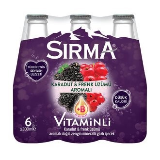 SIRMA M.SODA 200 ML C PLUS KARADUT & FRENK ÜZÜM. *24