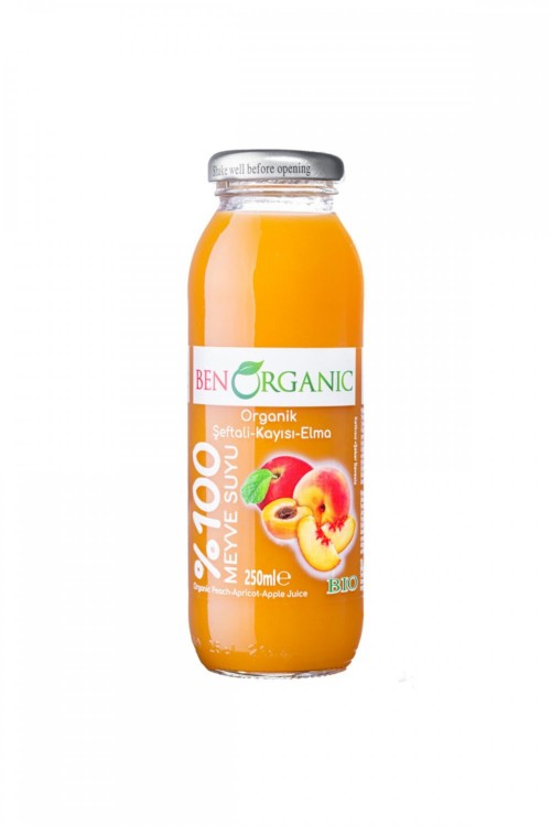 JUS DE PÊCHE ABRICOTS BENORGANIC 250 ML *12