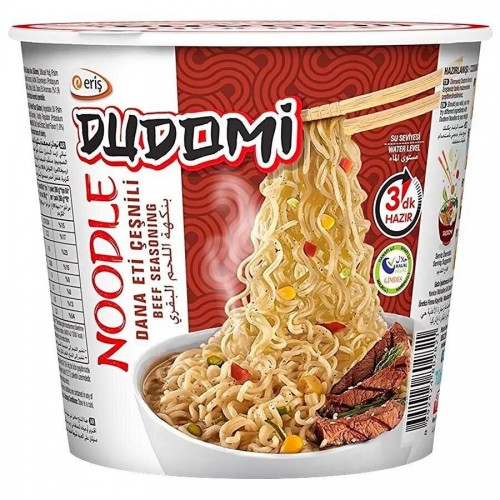 DUDOMI NOODLE GLASS 60 GR WITH BEEF*24