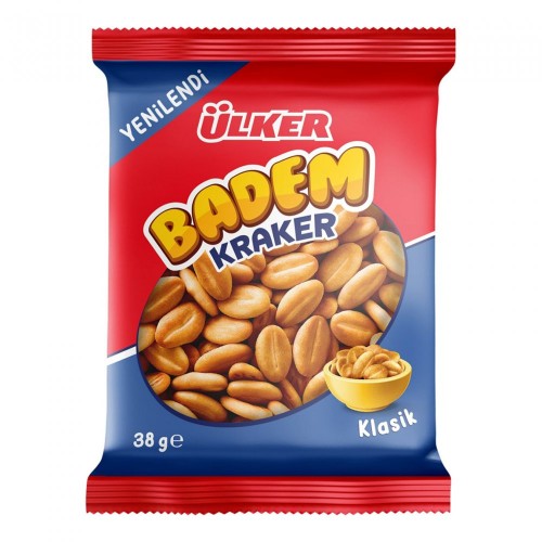 ÜLKER(572-08) BADEM KRAKER SADE 38GR*20