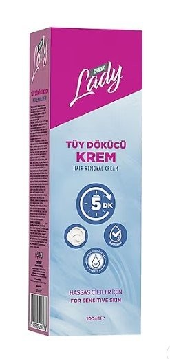 DERBY LADY TÜY DÖK.KREM 100 ML HASSAS CİLTLER*12