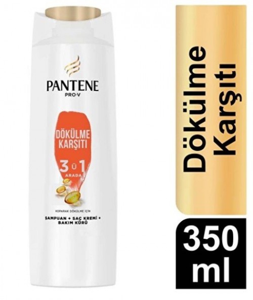 PANTENE SHAMPOING.350 ML ANTI CHUTE DE CHEVEUX 3 EN 1*6