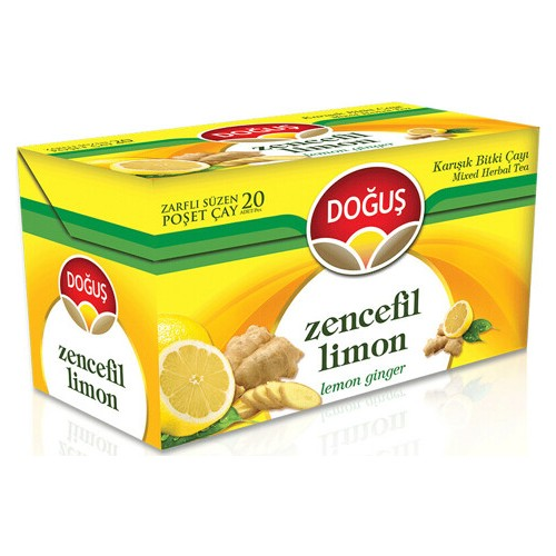 DOĞUŞ HERB GINGER LEMON TEA BAG *12