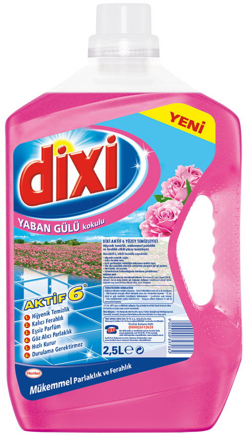 DİXİ YÜZEY TEMİZ. YABAN GÜLÜ 2,5LT*6