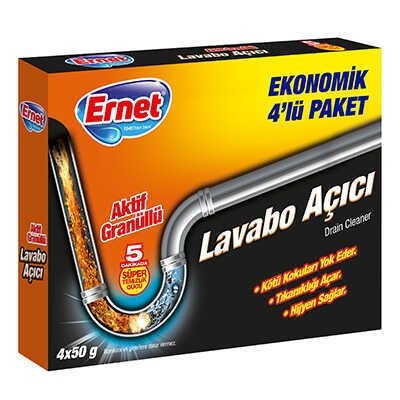 ERNET LAVABO AÇICI 4LÜ*50GR*12