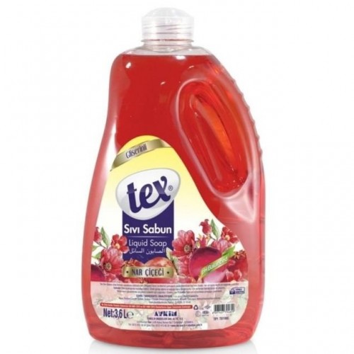 TEX SAVON LIQUIDE POUR LES MAINS 3000 ML Grenade & Pêche*4