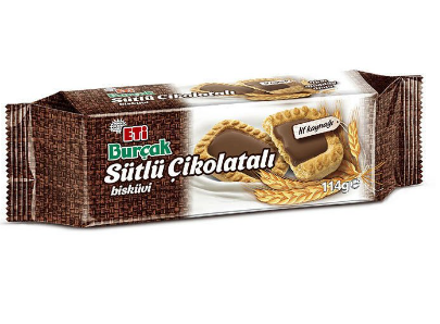 ETİ (163500) BURÇAK BISCUIT AU CHOCOLAT 114GR*12