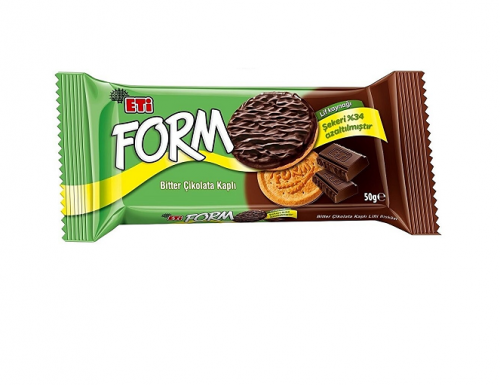 ETİ FORM ШОКОЛАДНО-ВОЛОКНИСТОЕ ПЕЧЕНЬЕ 50 ГР *24