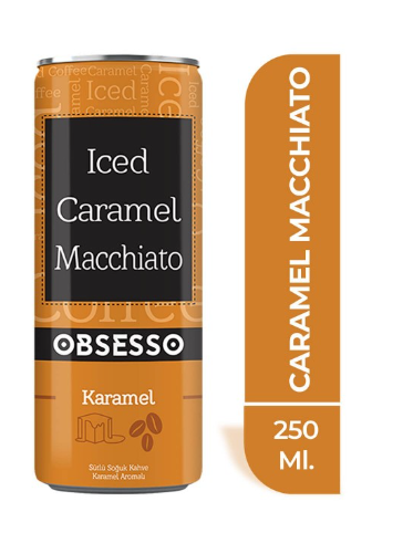 أوبسيسو قهوة مثلجة ماكياتو كراميل 250 مل * 12