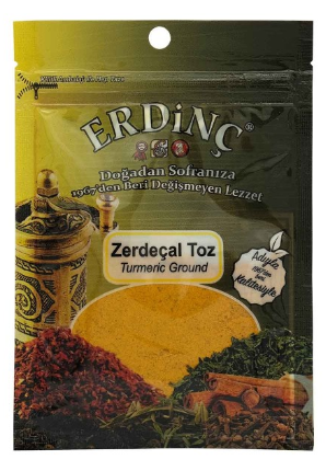 ERDİNÇ POŞET TOZ ZERDEÇAL 20 GR*10