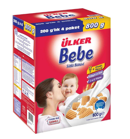 ÜLK (168-08) BISCUIT DE BEBE 800 Gr*4