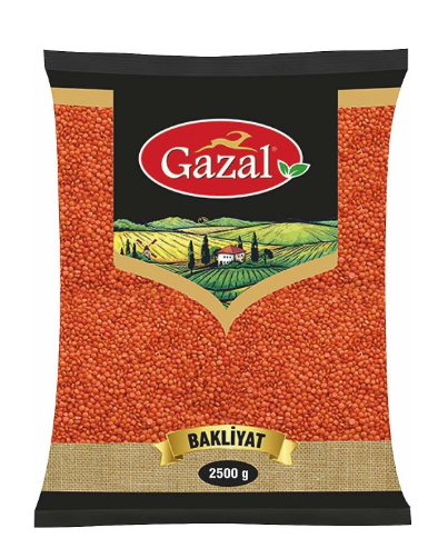 LENTILLE ROUGE GAZAL 2,5 KG*8