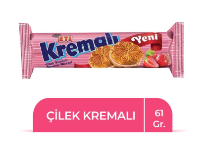 ETİ(24331) STRAWBERRY BISCUIT WITH CREAM 61*24