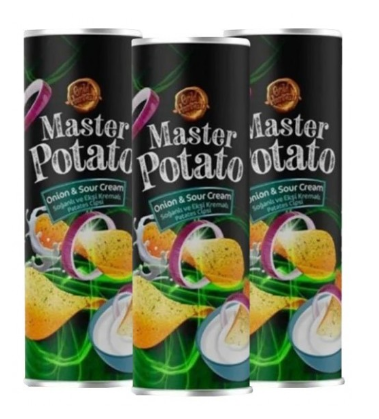 MASTER POTATO CHIPS WITH ONION AND SOUR CREAM 160 GR*14