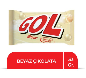 TADELLE GOL MILK CHOCOLATE.COATED. WHITE 33 GR*12