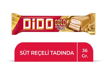 ÜLKER DİDO GOLD ÇİKOLATA GOFRET SÜT REÇELİ TADINDA 36GR*24