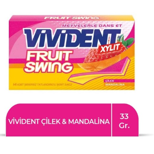 VİVİDENT PAQUET MANDARINE-FRAISE*18