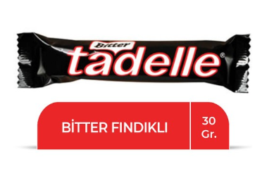 TADELLE ÇİKOLATA BİTTER FINDIKLI 30GR*20