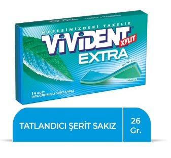 VIVIDENT EXTRA MENTHE CHEWINGUM* 18