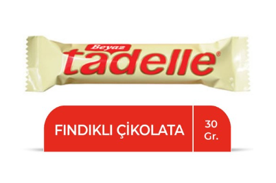 TADELLE WHITE CHOCOLATE WITH HAZELNUT 30 GR * 20