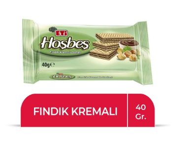 ETI HOŞBEŞ GAUFRETTE CREME NOISETTE 40GR*24