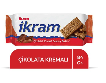 ÜLKER (1078-02) İKRAM ÇİKOLATALI 84 GR.*24