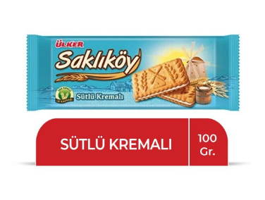 ÜLKER SAKLIKÖY 100GR.BISCUIT CREME AU LAIT*24