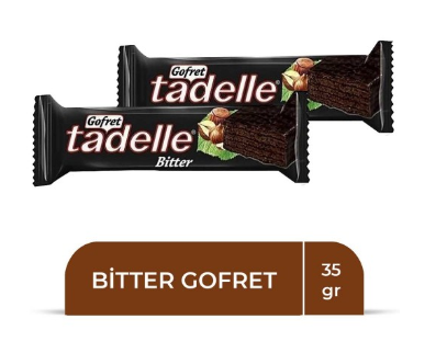 TADELLE WAFER BİTTER CHOCOLATE COVERED 35 GR*24