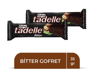 TADELLE GAUFRE ENROBÉE CHOCOLAT AMER 35GR *24