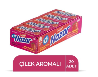 NAZAR GUM STRAWBERRY 5 PIECES 20