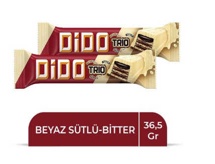 أولكر ديدو تريو ويفر بالشوكولاتة البيضاء 36.5 غرام * 24