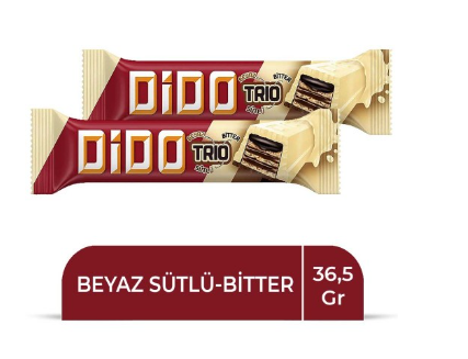 ÜLKER DİDO TRİO BEYAZ ÇİKOLATALI GOFRET 36,5 GR*24