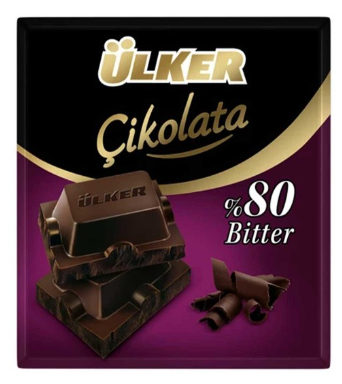 ÜLKER %80 BİTTER KARE 60 GR*6