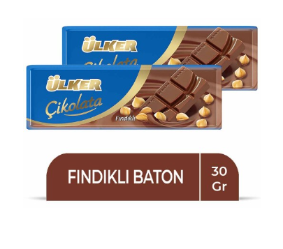 ÜLKER HAZELNUT CHOCOLATE BATON 30 GR * 12