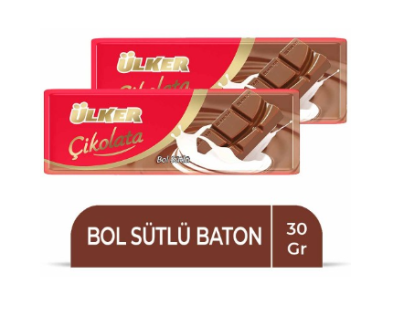 ÜLKER MILK CHOCOLATE BATON 30 GR * 12
